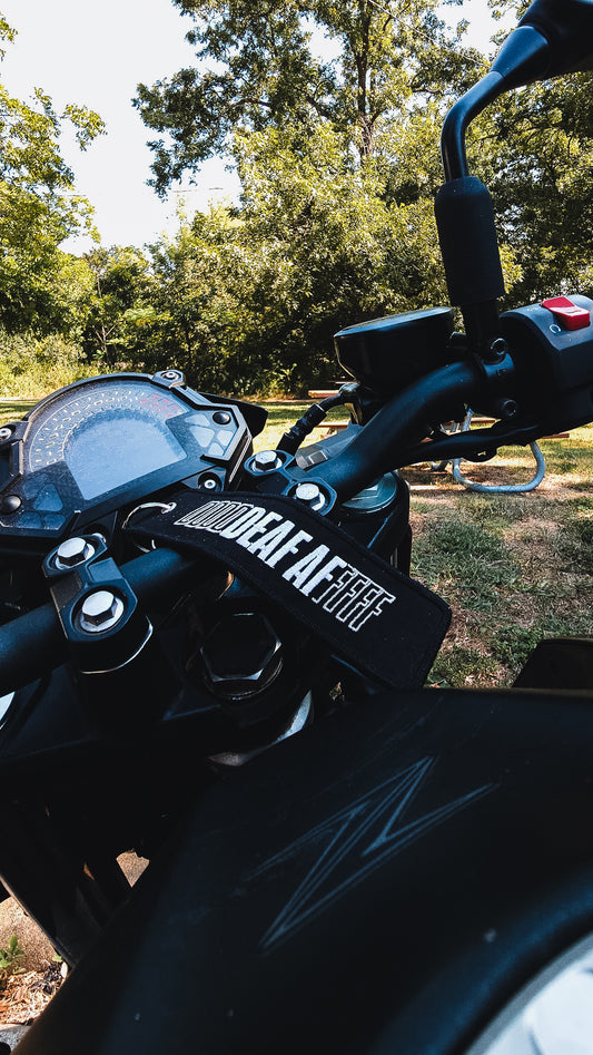 Deaf AF Biker Keychain