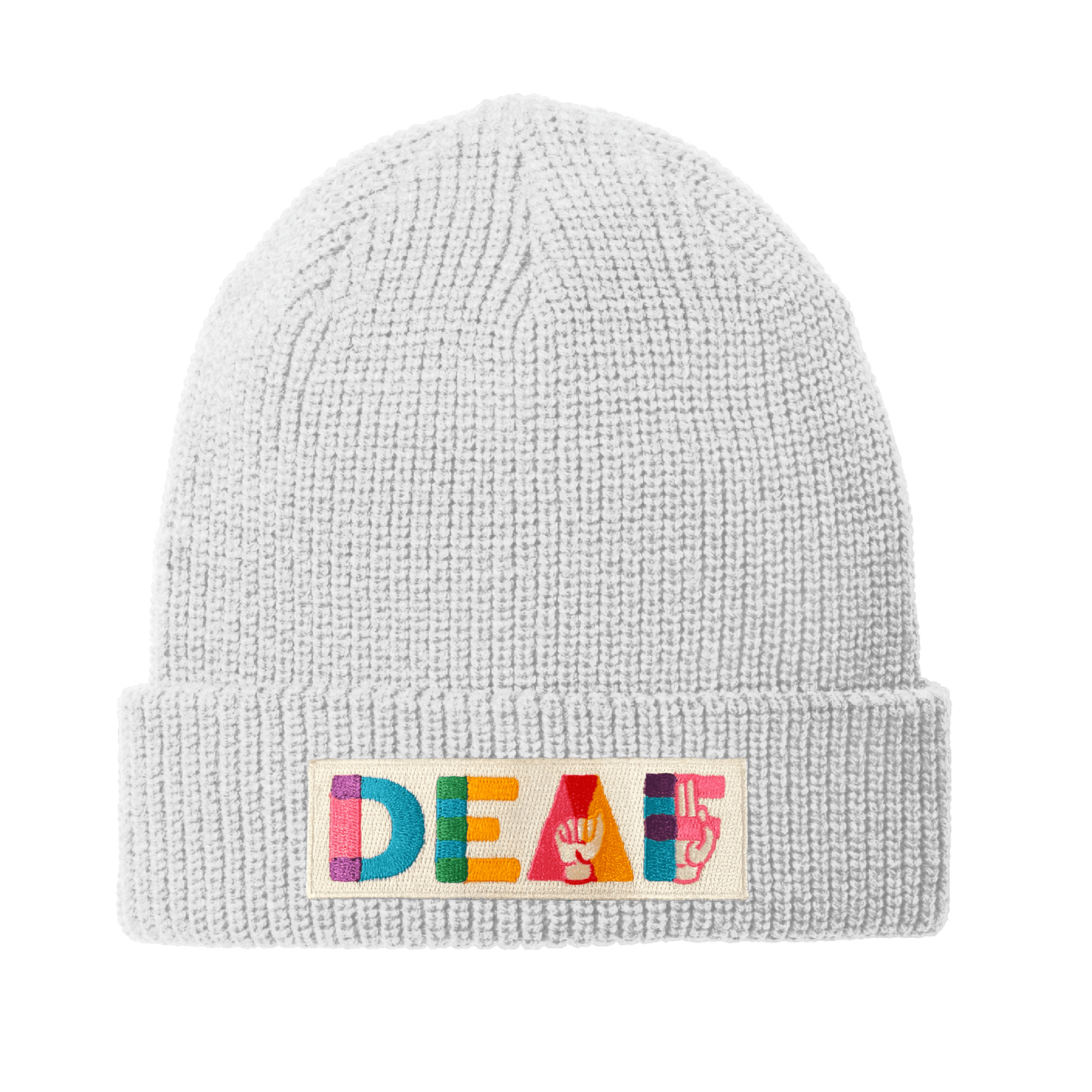 DeafAF Chunky Knit Beanie - DeafAF