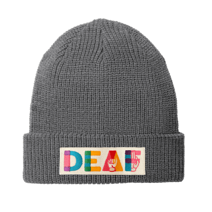 DeafAF Chunky Knit Beanie - DeafAF