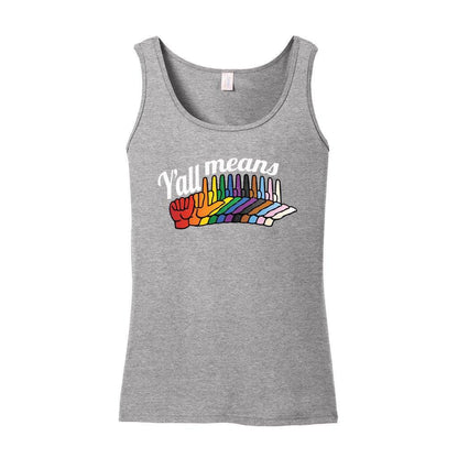 Y'all means All - Ladies' Softstyle Tank Top - DeafAF