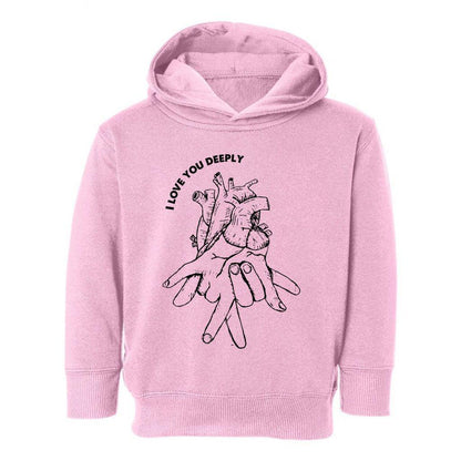 I love you deeply - Kid’s Hoodie - DeafAF