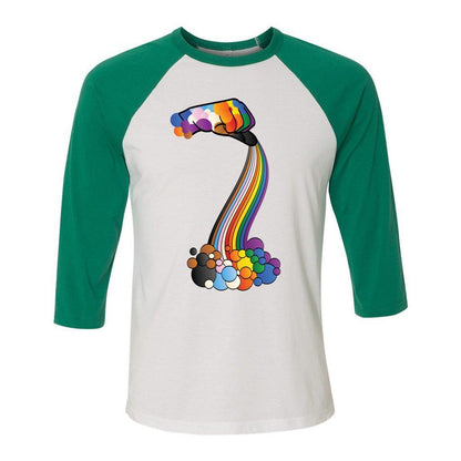 2023 ASL Pride - 3/4 Sleeve Baseball Tee - DeafAF