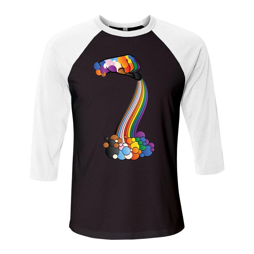 2023 ASL Pride - 3/4 Sleeve Baseball Tee - DeafAF